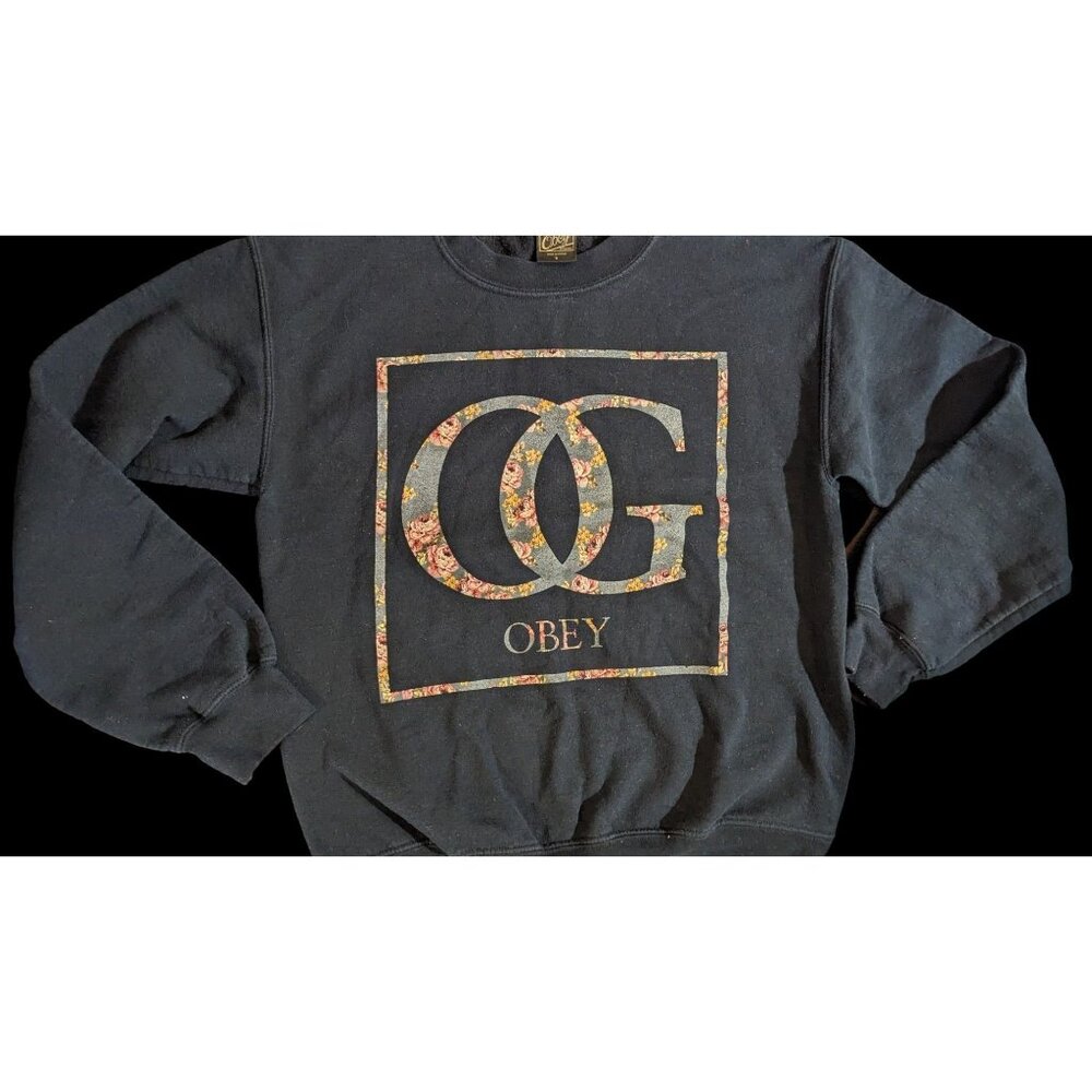 Obey OG Floral Crewneck Sweater - Picture 6 of 7